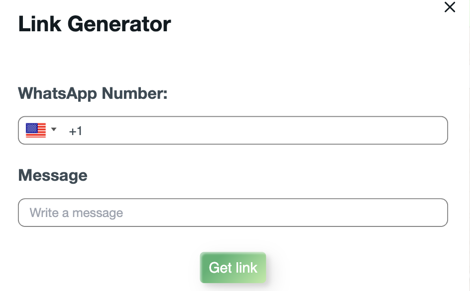 WhatsApp Link Generator